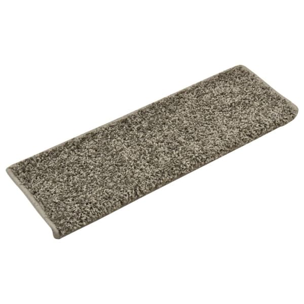 Trappmattor 10 st 65x21x4 cm grå rektangulär kant