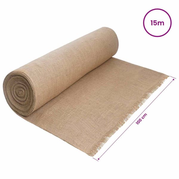 Juterrulle 200 x 1500 cm Naturlig