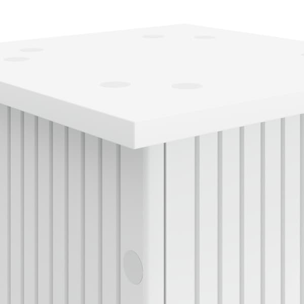 Växtställ 2 pcs Vit 30,5 x 30 x 100,5 cm Konstruerat trä
