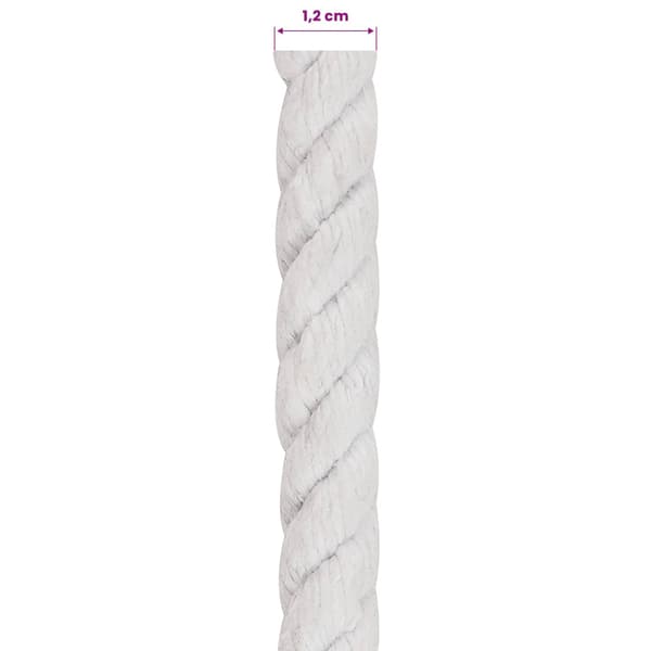 Rep Vit 1,2 x 1,2 x 5000 cm Bomull