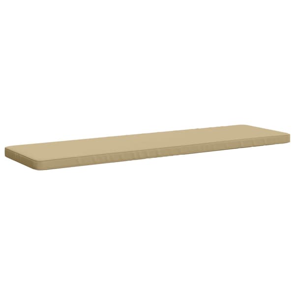 1-delad Bänk Kudde VUGHT 100% Polyester Beige 200 x 50 x 5 cm