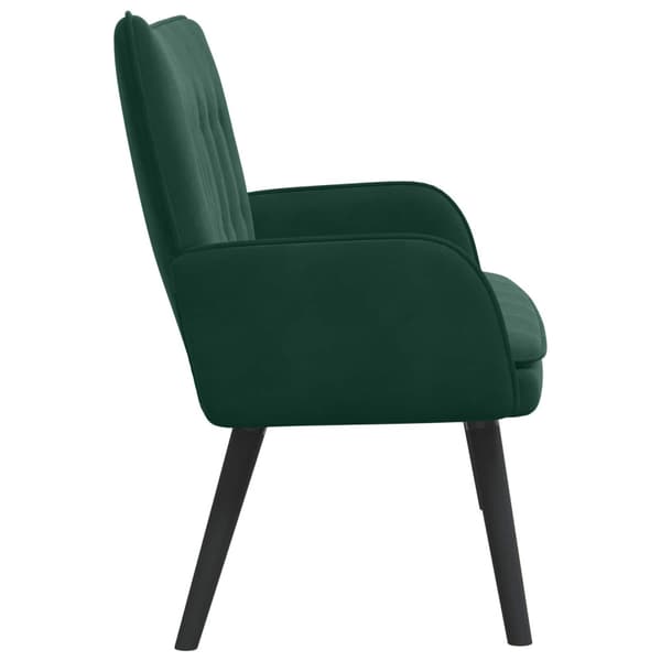 Tvåsitssoffa Mörkgrön 115 x 61 x 87 cm Sammet