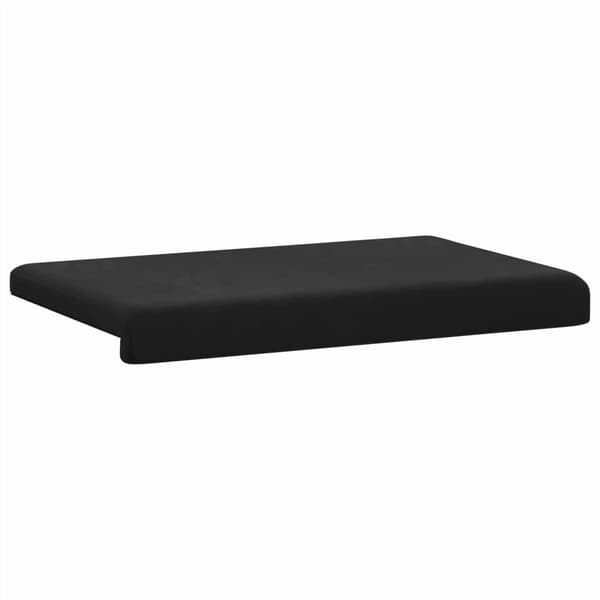 Bänk kudde Sammet (V) Svart Djup 35 cm