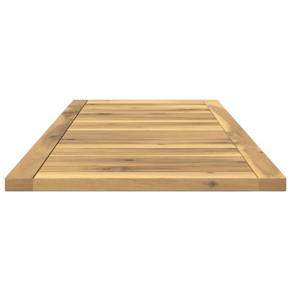 Bordsskiva 100,5 x 40 x 2 cm Rektangulär Massivt Akaciaträ Vit