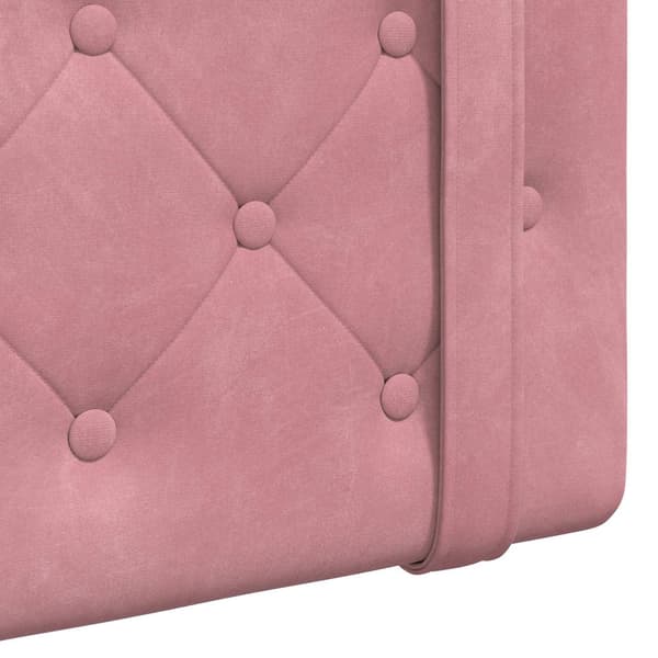 Hängande Huvudgavel Rosa Sammet