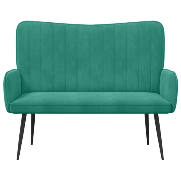 Tvåsitssoffa Turkos 115 x 61 x 87 cm Sammet