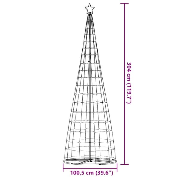 LED julgran 550 LEDs blå 300 cm