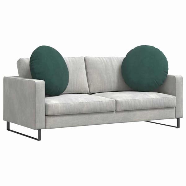 Sittkuddar 2 pcs Mörkgrön Ø 80 x 29 cm Sammet
