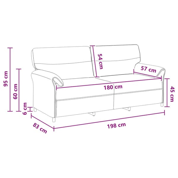 Soffa 100% polyester metallram MDF, Plywood