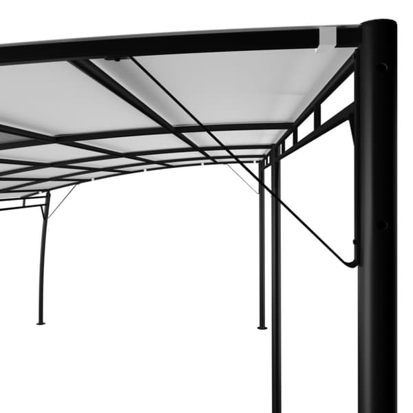 Paviljong 6x3x2,55 m gräddvit