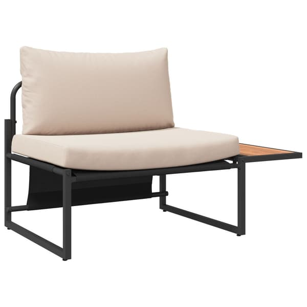 Utomhusstålstolar 2 pcs Taupe Stål