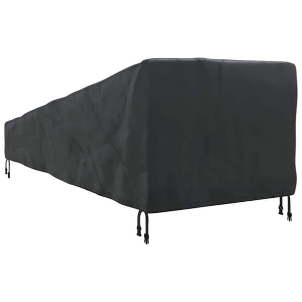 Utomhusmöbelöverdrag Svart 210 x 80 x 75 cm 600D Oxford Tyg