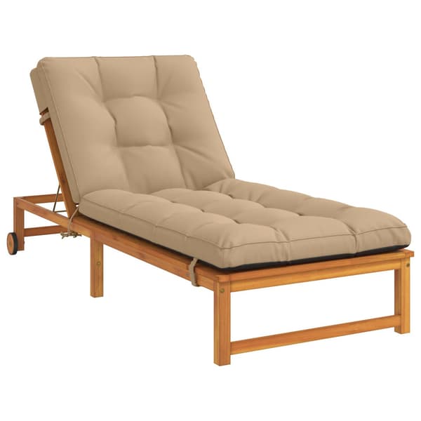 Solstol Kudde VIANEN 100% Polyester Sand 200 x 90 x 8 cm
