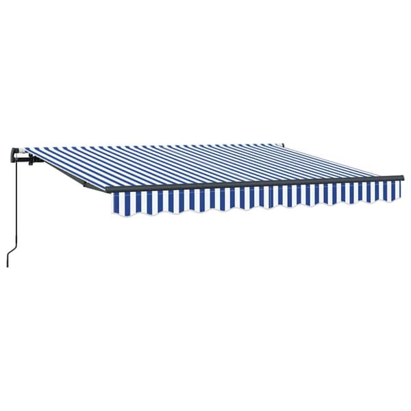 Utfällbar markis Blå 300 x 200 cm tyg