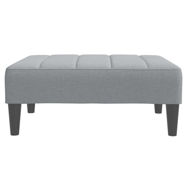 Fotpall Ljusgrå 77x55x31 cm tyg