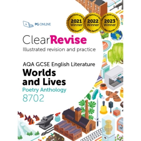 ClearRevise AQA GCSE English Literature 8702; Worlds and Lives Poetry Anthology (häftad, eng)