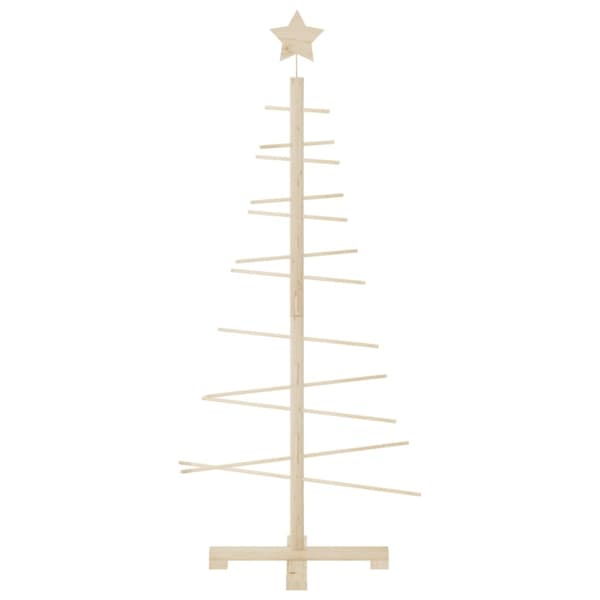 Julgran i trä 125 cm massiv furu