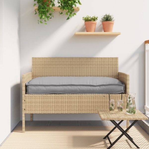 Pallkudde för bänk Grå 110x40x8 cm Oxford tyg