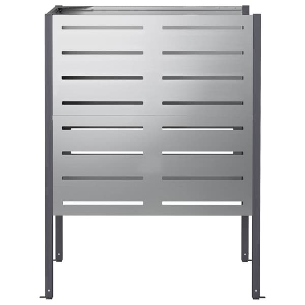 Soptunneskärm 85 x 85 x 113 cm Galvaniserat stål Silver