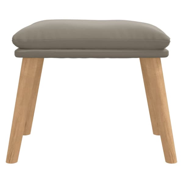 Fotpall ljusgrå 45x29,5x35 cm sammet