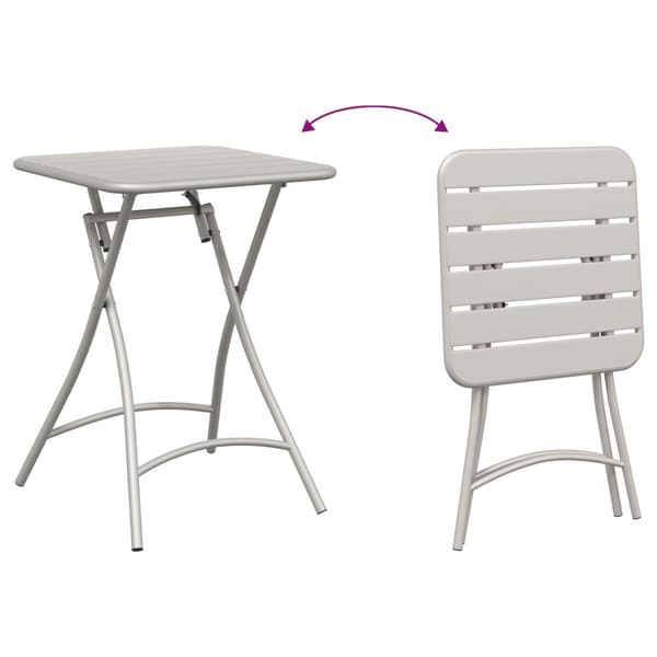 Bistroset 3 pcs Beige Stål