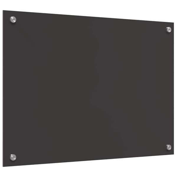Köksskydd 2 pcs Mörkgrå 70 x 50 cm härdat glas