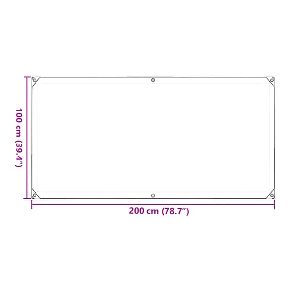 Växtskydd Transparent 1 x 2 m PVC
