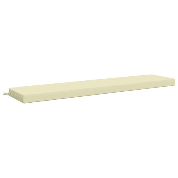 Bänk kudde SOEST 100% Polyester Gräddvit 180 x 40 x 8 cm