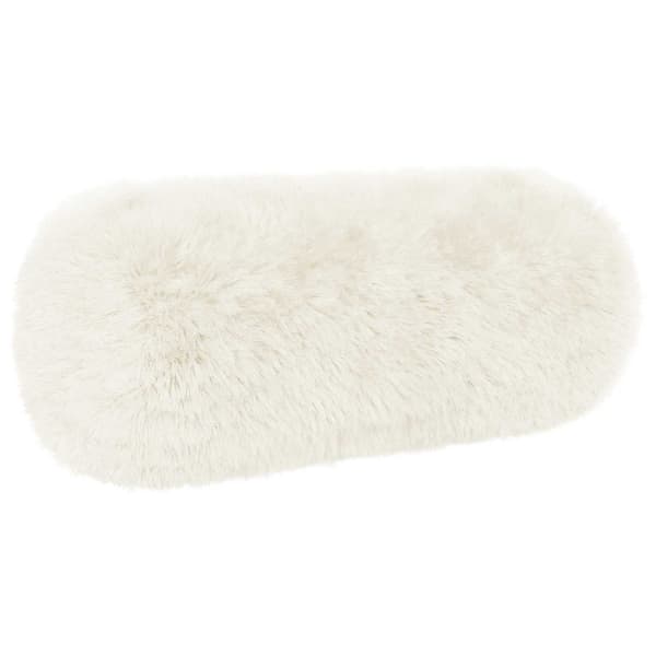 Kudde med kudde HEERLEN 2 st Vit PV Fleece