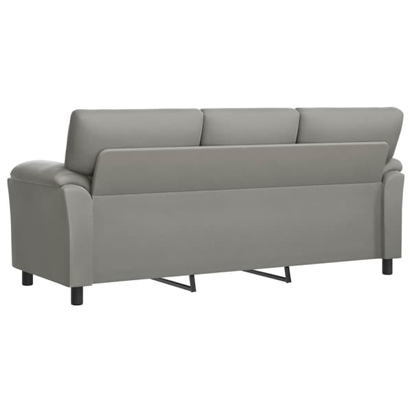 Soffa Ljusgrå 214 x 85 x 93 cm Sammet