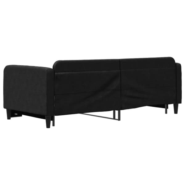 Dagbädd utdragbar svart 90x190 cm tyg