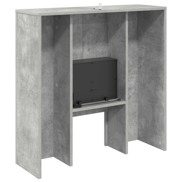 Elektrisk eldstad Betong 75 x 24,5 x 75 cm Konstruerat trä