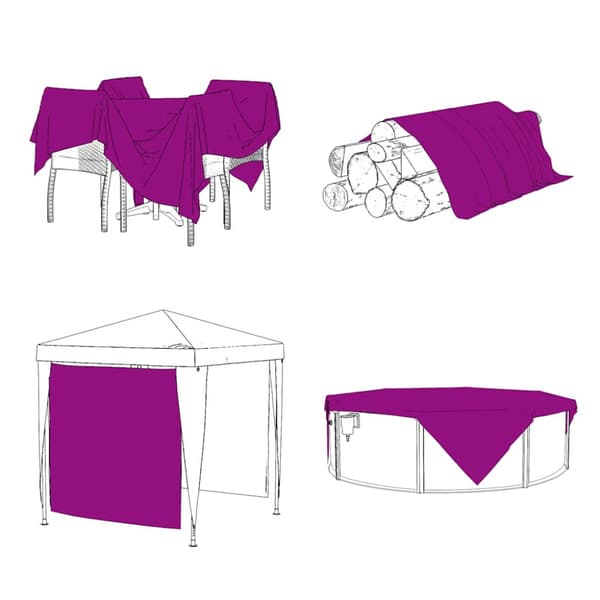 Växtskydd med öljetter 2x6 m polyeten