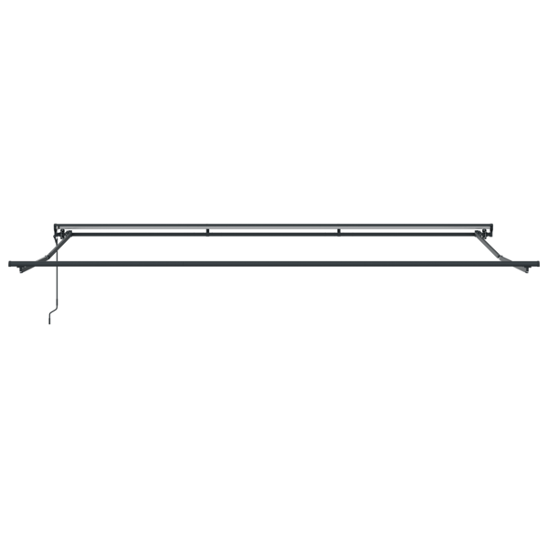 Markisram Gul och Grå 500 × 300 cm Polyester med PU-beläggning