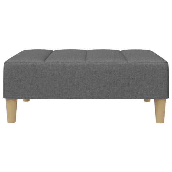 Fotpall mörkgrå 77x55x31 cm tyg