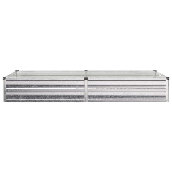 Höjd Trädgårdsbädd Silver 160 x 80 x 24 cm galvaniserad