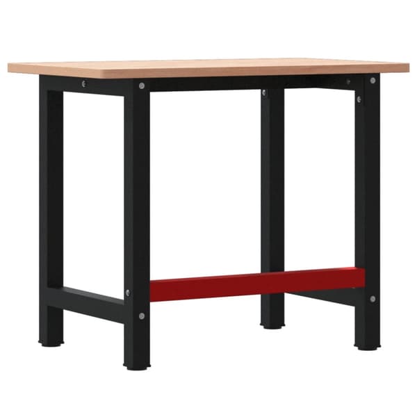Arbetsbänk 100x60x81,5 cm massiv bok rektangulär