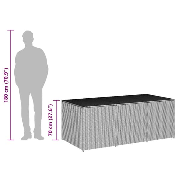 Dynbox konstrotting 180x90x70 cm brun