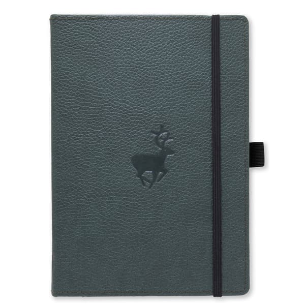 Dingbats* Wildlife A5+ Plain - Green Deer Notebook