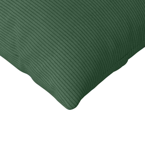 Sofakuddar 2 pcs Mörkgrön 145 x 40 cm Kordread tyg