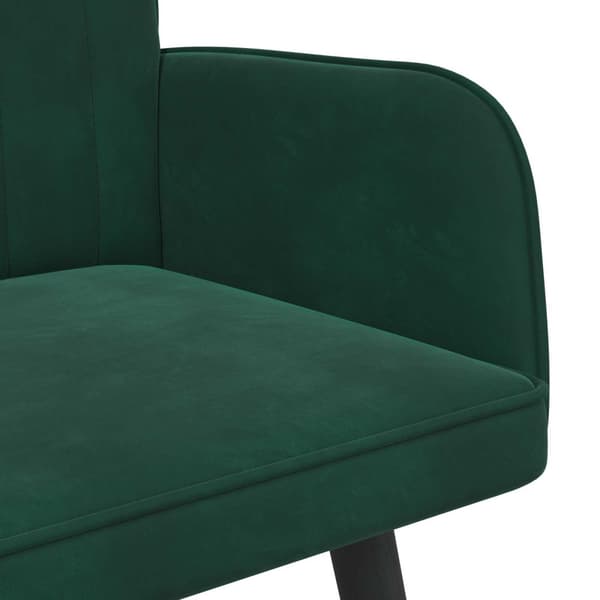Tvåsitssoffa Mörkgrön 115 x 61 x 87 cm Sammet