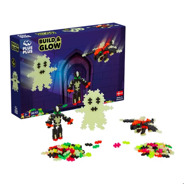 Plus-Plus Build and Glow - Glow in the Dark