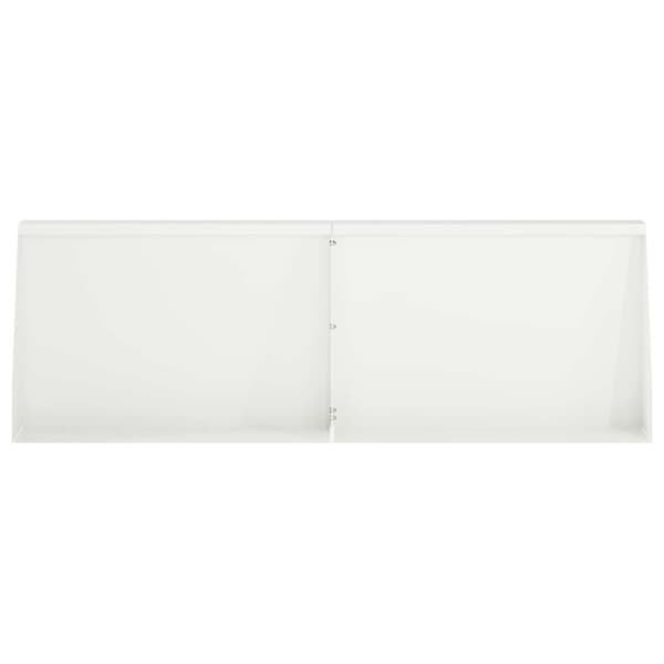 Stödvägg 2 st 60 x 12 x 50 cm Stål Vit