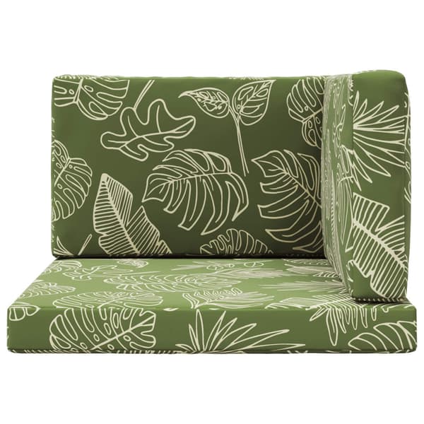 Utomhus Soffa Kudde 3 pcs Bladdesign Polyester