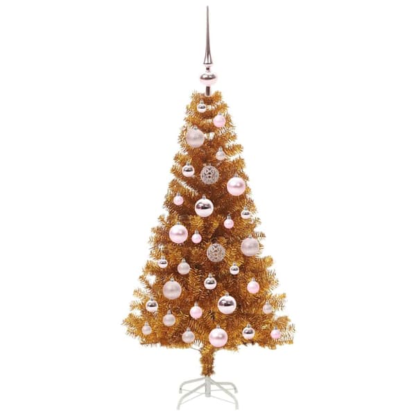 Julgran Guld 120 cm PET