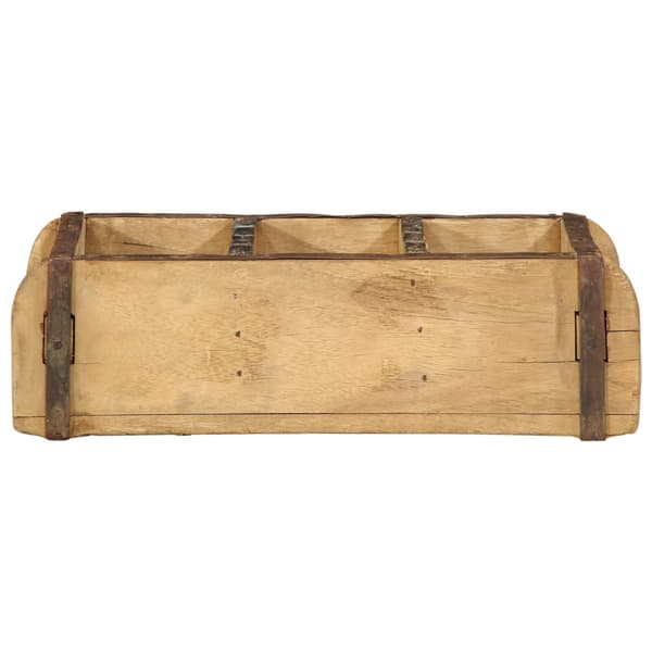 Bricka 4 pcs Brun 30 x 14 x 9 cm Solid återvunnen trä