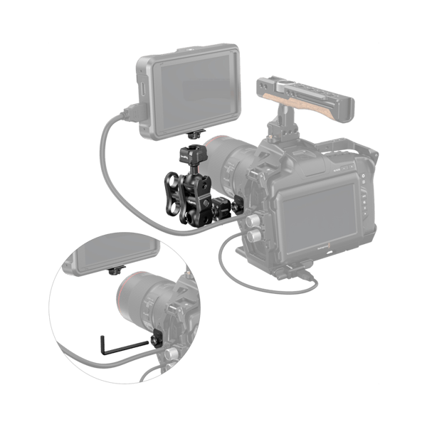 SmallRig 3515 Drop-in HawkLock Mini Magic Arm with Quick Release Ballhead