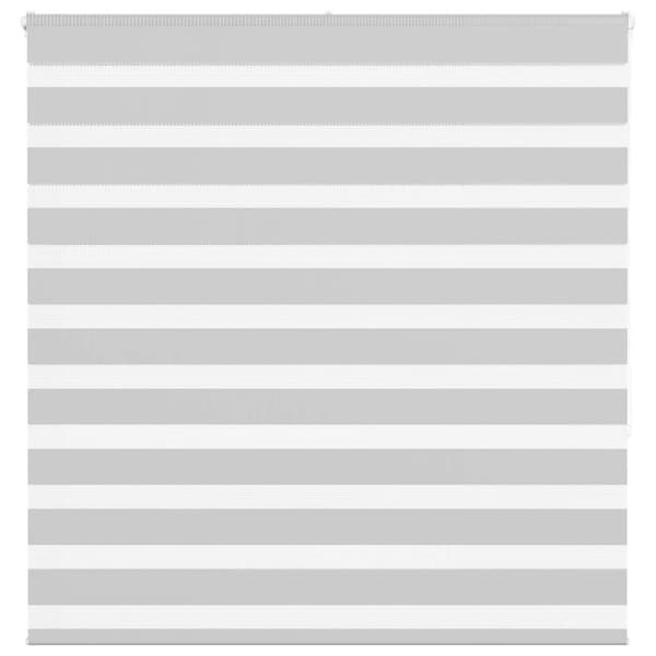 Rullgardin zebra ljusgrå 150x150 cm tyg bredd 145,9cm polyester