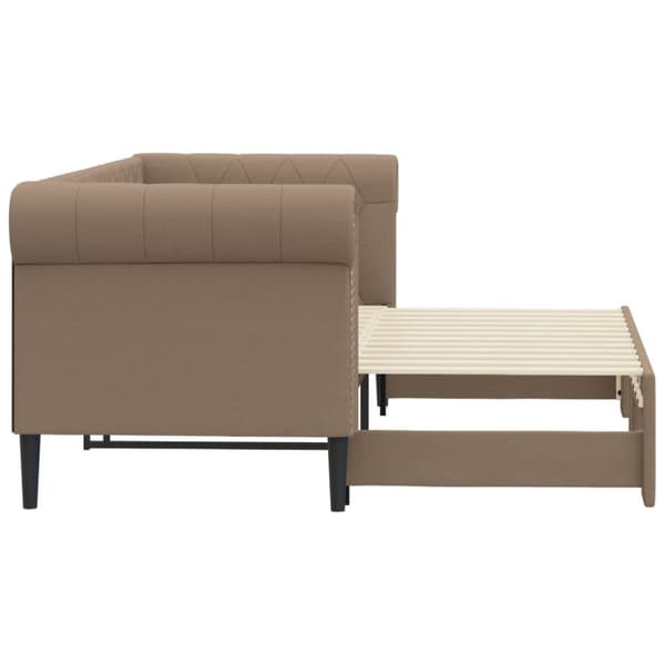 Dagbädd utdragbar cappuccino 90x200 cm konstläder