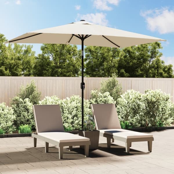 Parasoll 200 x 300 cm sandvit rektangulär